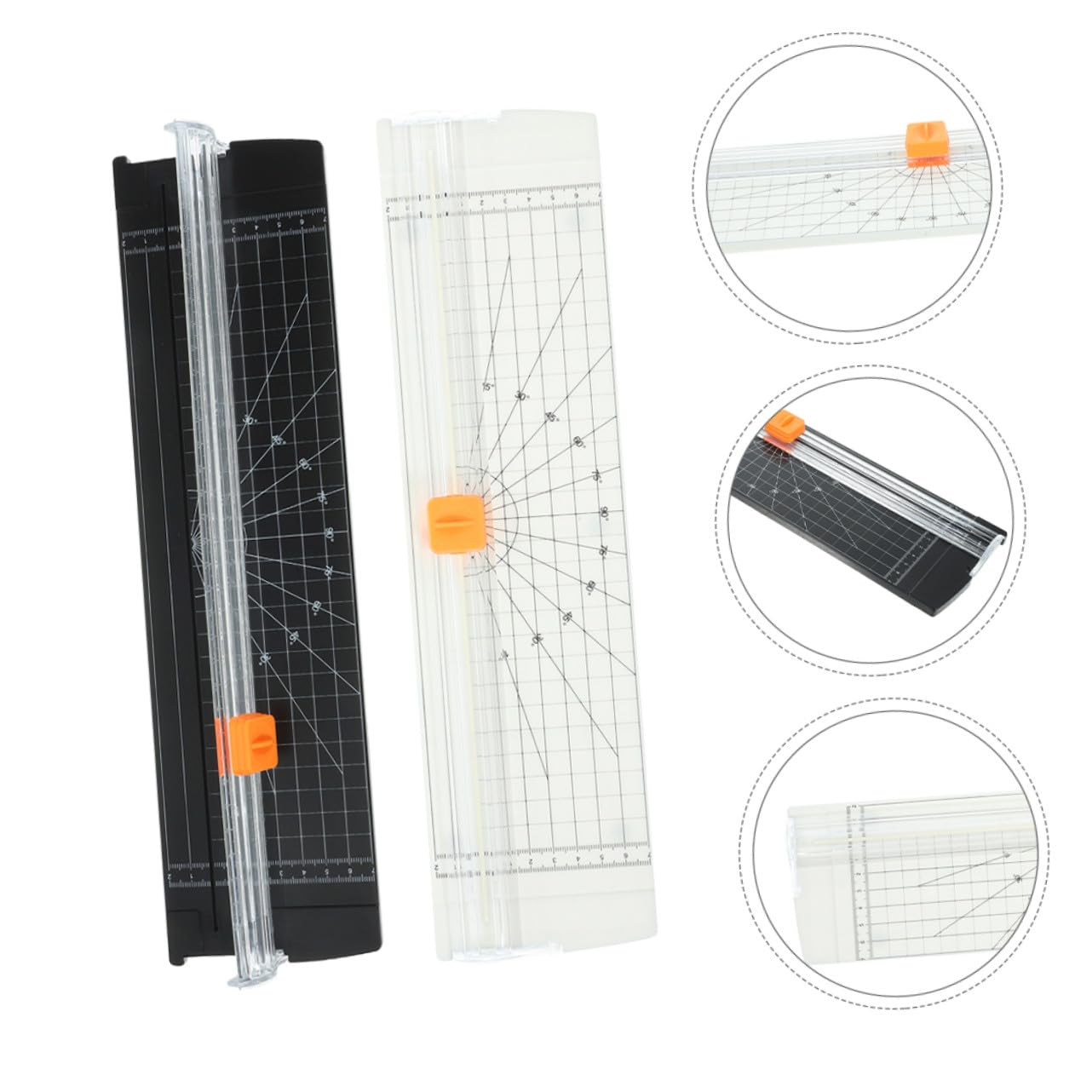 Hemobllo 2 Pezzi Mini Taglierina Carta Portatile per Ufficio Strumento Taglio per Foto Origami e Progetti Carta Scuola e Te