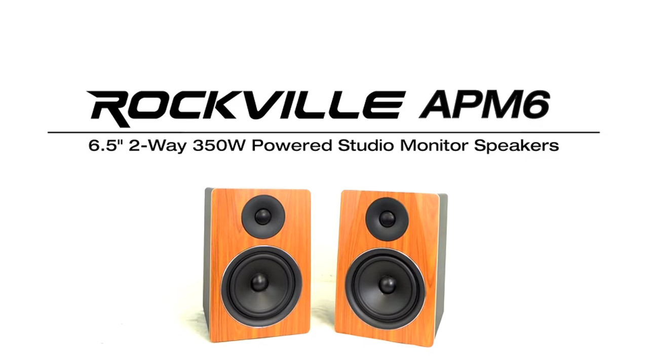 ミュージック Hfdcvv Amazon.com: Rockville APM6W Powered USB Studio Monitor