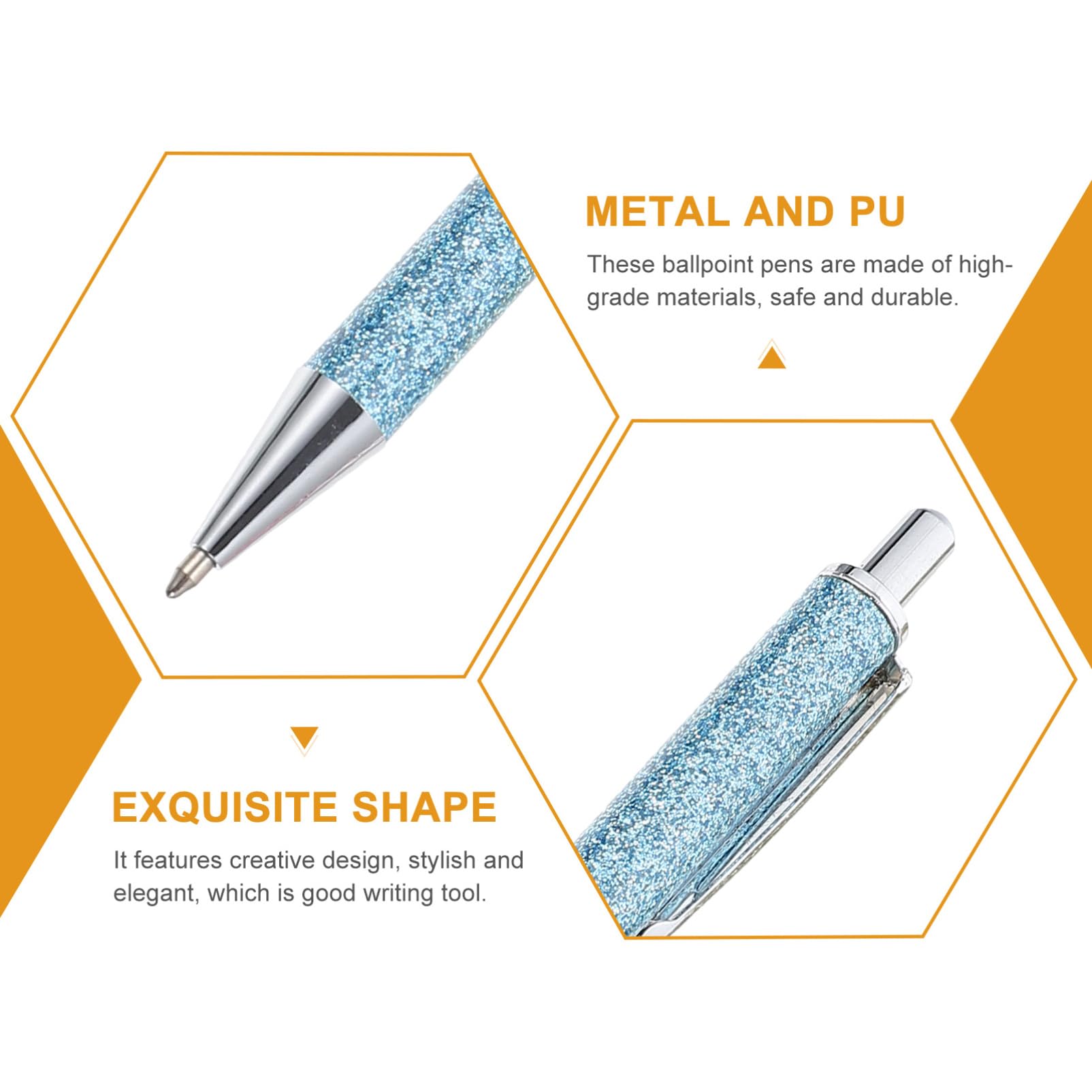 ABOOFAN 12pièces Stylo Publicitaire Métallique à Bouton-poussoir De Stylos Rétractables Multi-usages Fourniture De Bureau Et Pour Étudiants Et Professionnels