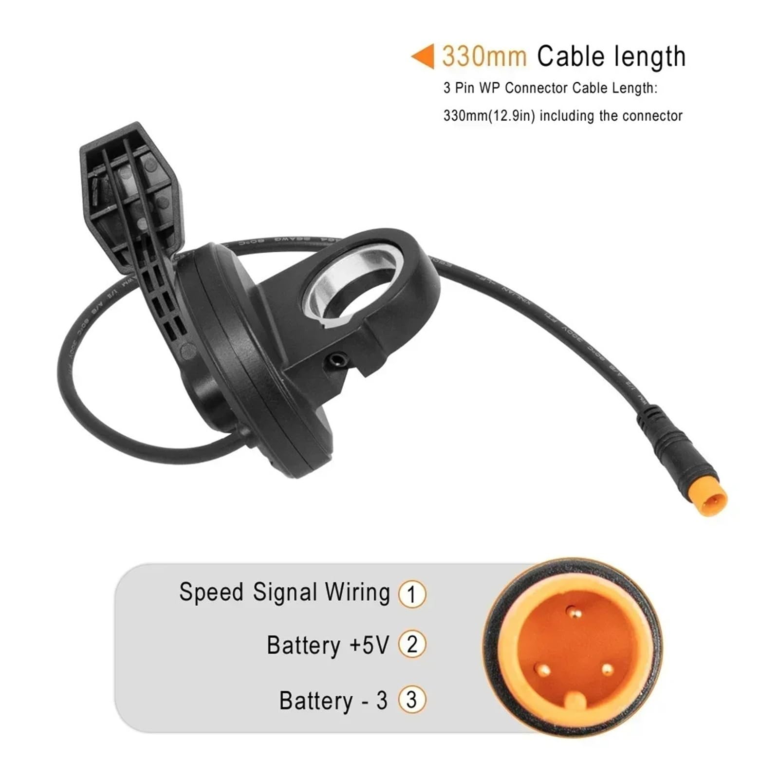 Acceleratore a Dito 36V 48V 60V 72V for Scooter Elettrico, 3 Pin WP for Smartgyro Speedway e Rockway Maxwheel T4 T4 Dual