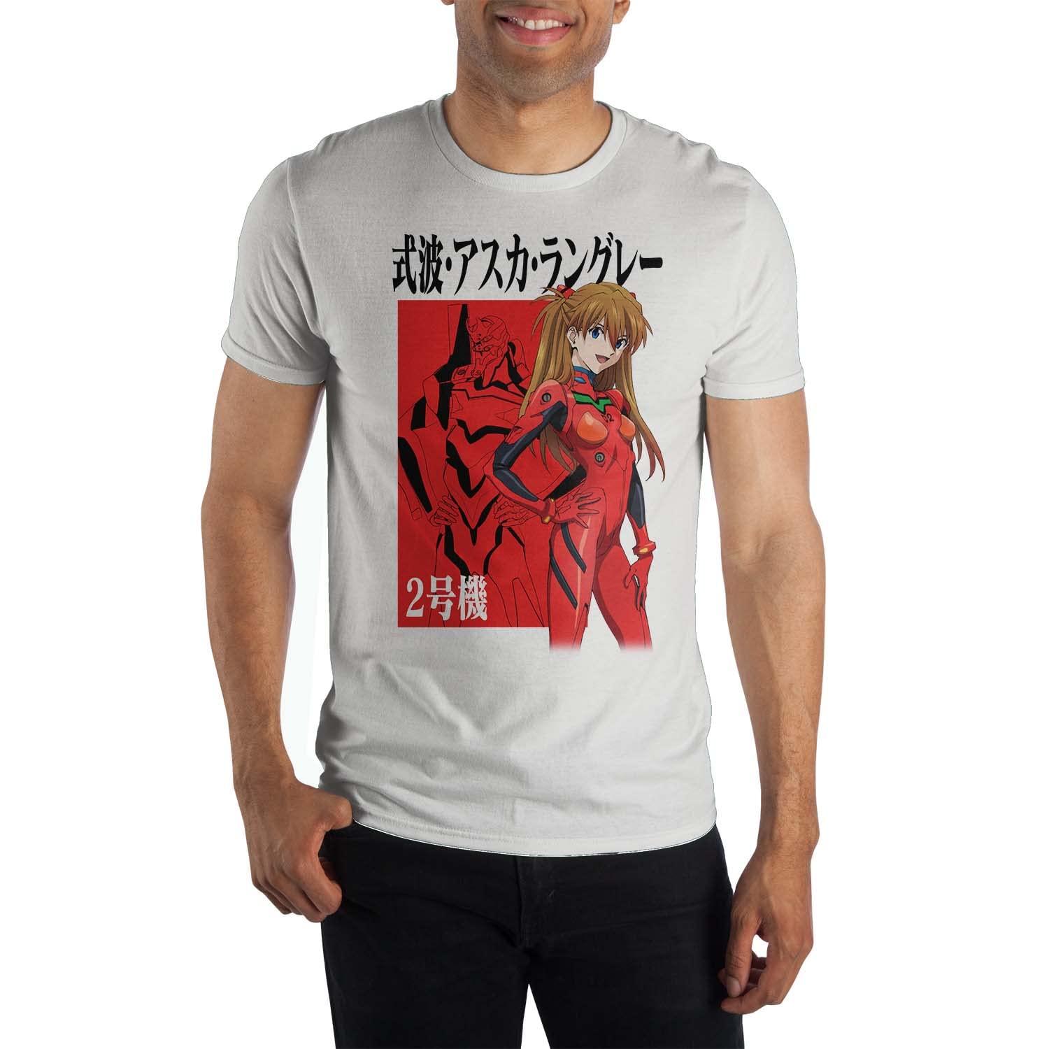 Bioworld Neon Genesis Evangelion Asuka Kanji White T-Shirt