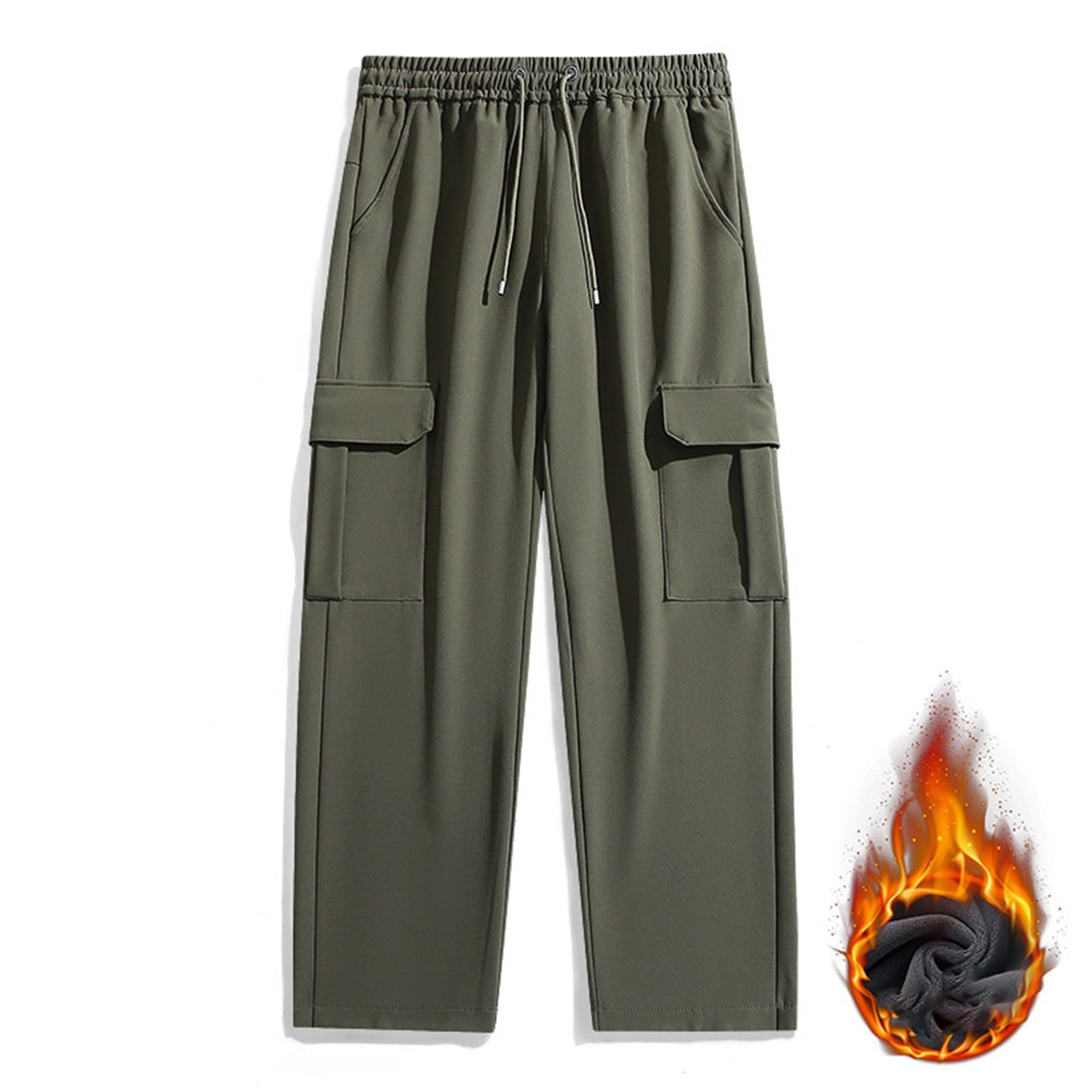 Pantaloni da jogging da uomo, in tinta unita, leggeri, per attività