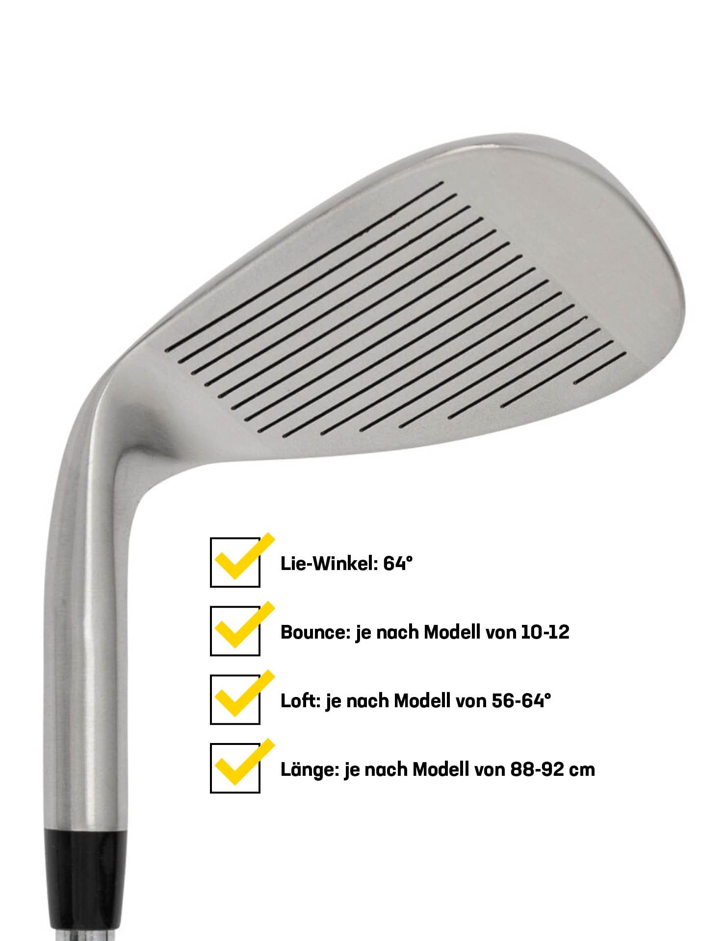 JELEX Mano derecha de acero inoxidable para diestros, adecuado para hombres y mujeres, longitud: 88-92 cm, ángulo de 64°, peso: 480 g, con mango de goma ergonómico, fácil de limpiar y duradero