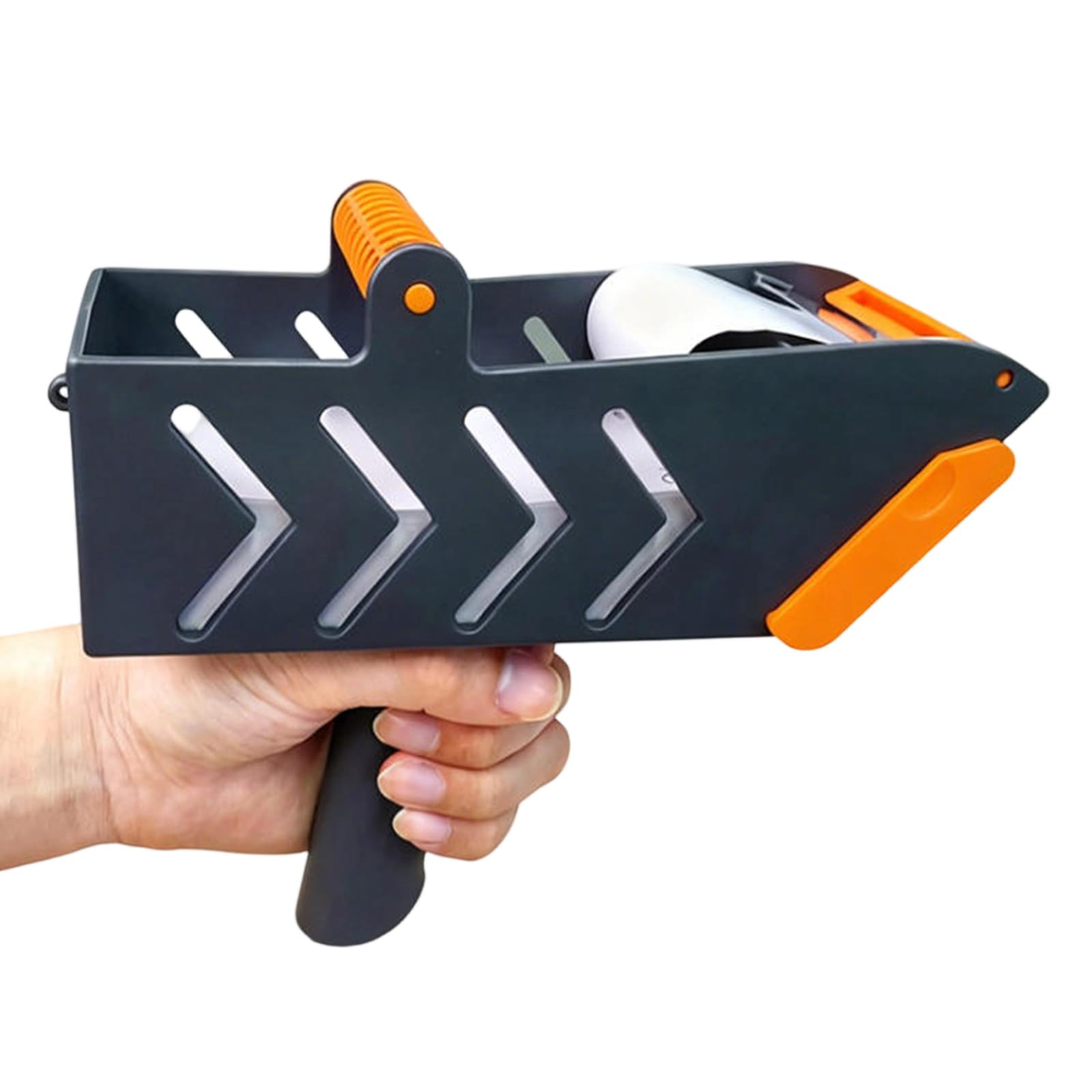 Pistola Applicatrice Manuale per Etichette di Spedizione, Compatibile con Etichette A Fisarmonica da 65 Mm di Altezza E in Rotolo da 14 Cm di Diametro Esterno, con Scarico Automatico