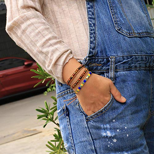 KANYEE Bracelets élastique Pour Femme Bracelets D'amitié Bracelets Perlés Tila Bracelets Breloques Mode De Manchette Pour Cadeaux D'anniversaire - 8E – Image 3