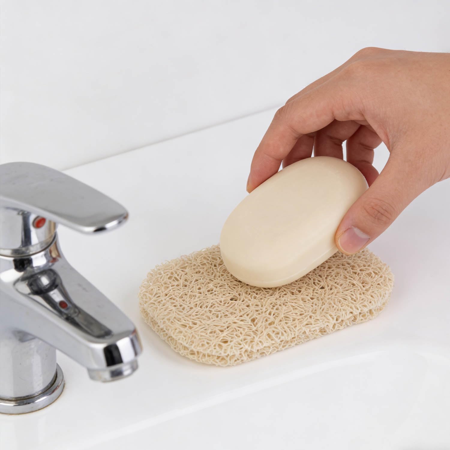 8 Pack Soap Pads for Bar Soap Soap Saver Holder for Bathroom Shower Kitchen Soaps Lifting Pads for Soaps Dish Self Draining Lift Pad Non-Slip Soaps Holder Pads for Hotel Travel Cleaning Supplies image 2