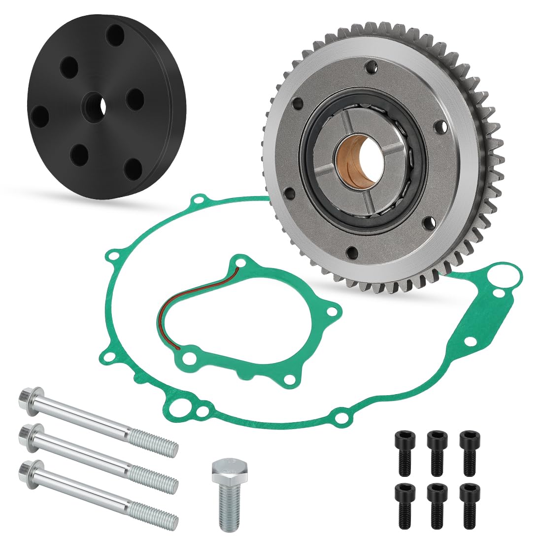 Kit de embrague de arranque unidireccional, engranaje, rodamiento, junta y extractor de volante para Yama-ha Raptor 660 YFM660R 2004-2005