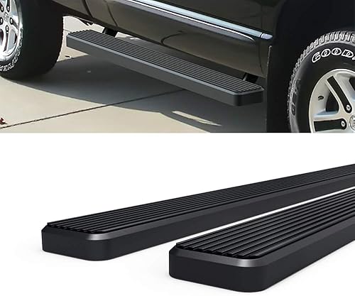 Miniatura 6 de APS Estribos de 5 pulgadas, color negro, compatibles con Dodge Ram 1500 2002-2008 Regular Cab & Ram 2500 3500 2003-2009 (excluye los modelos Daytona