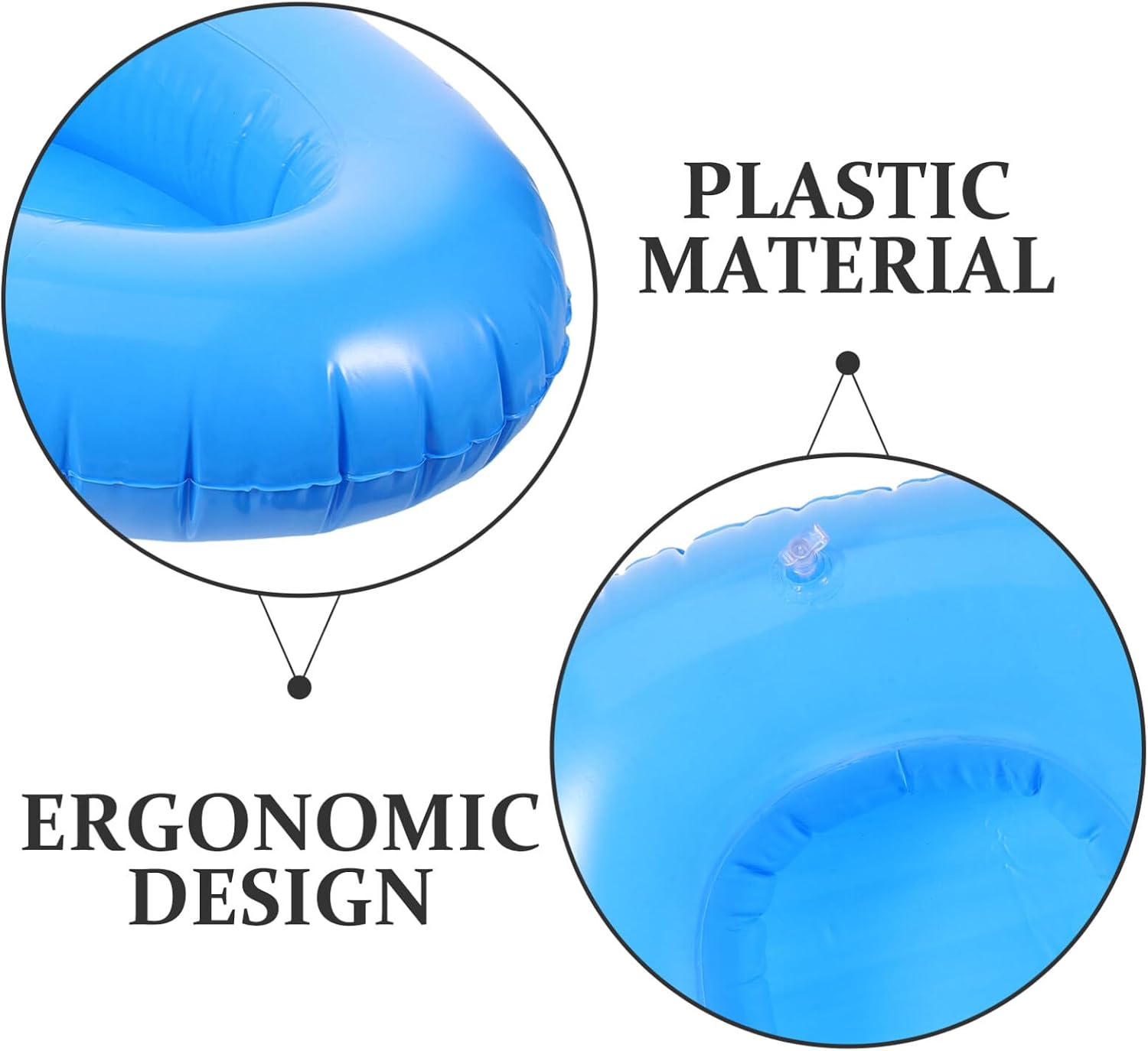 Ipetboom Inflatable Bedpan for Elderly and Pregnant Patients Lightweight Portable Urinal for Bedridden Care Compact Design for Easy Storage and Use