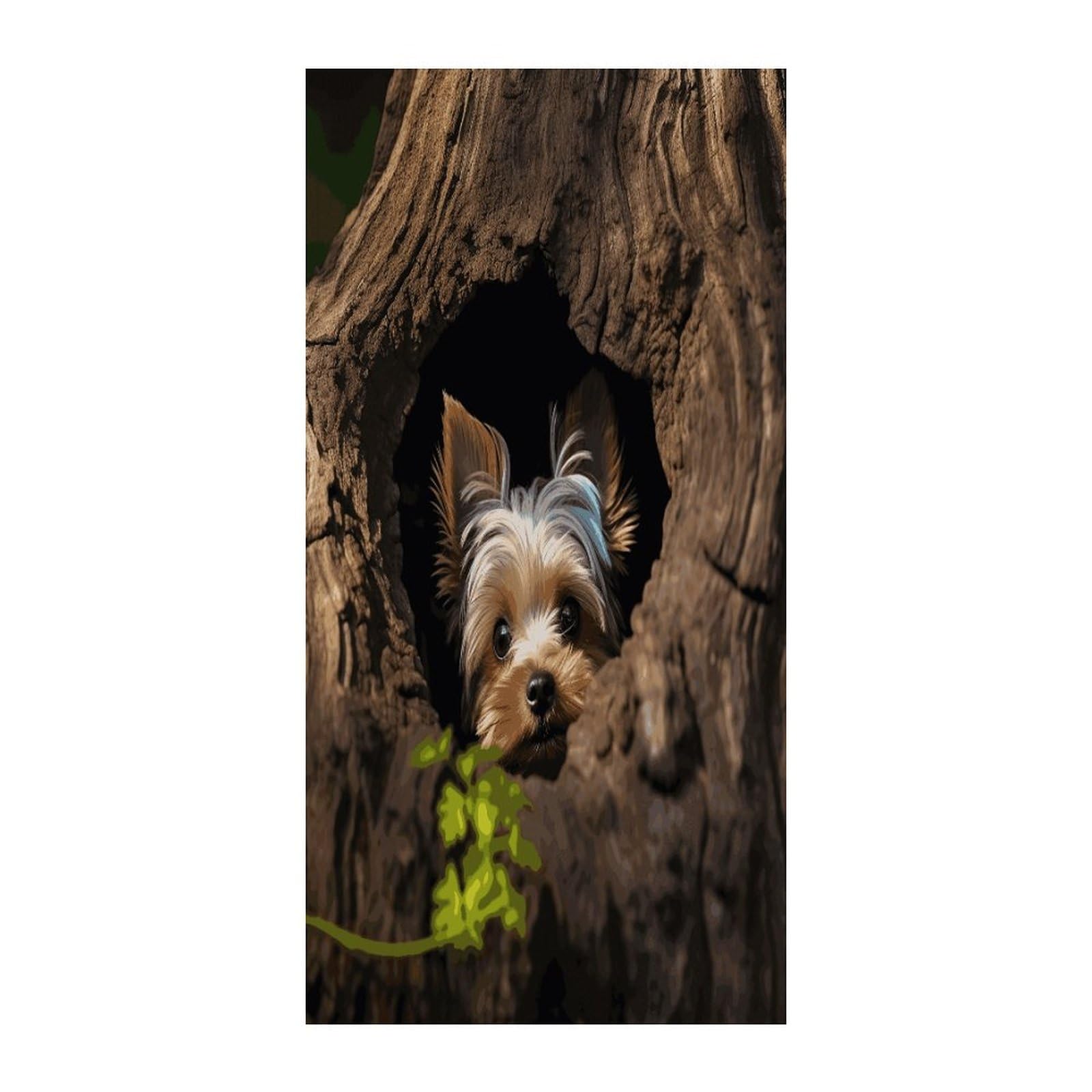 Fekiloot Style Tree Hole Yorkie Door Curtain Room Divider Curtains