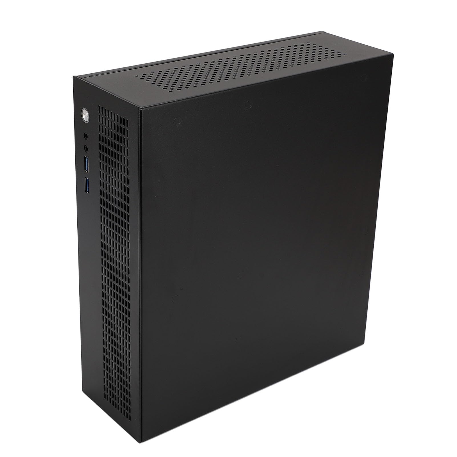 Bewinner Caja Portátil Delgada para PC Micro ATX Mini ITX, Compatible con Placas Base MATX de 245 X 245 Mm, USB 3.0, Panel de Acero para una Disipación Eficiente del Calor, GPU de 180 Mm, Enfriador
