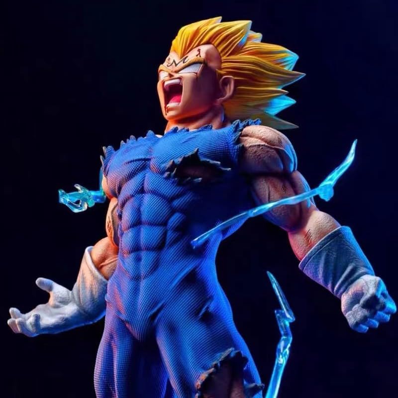 REOZIGNDragon DB Figures, Large Size Vegeta Action Figure Statue 26 cm/10.2 Inch Anime Figures Vegeta Model Cartoon Character Statue Toy Office Collections Gift