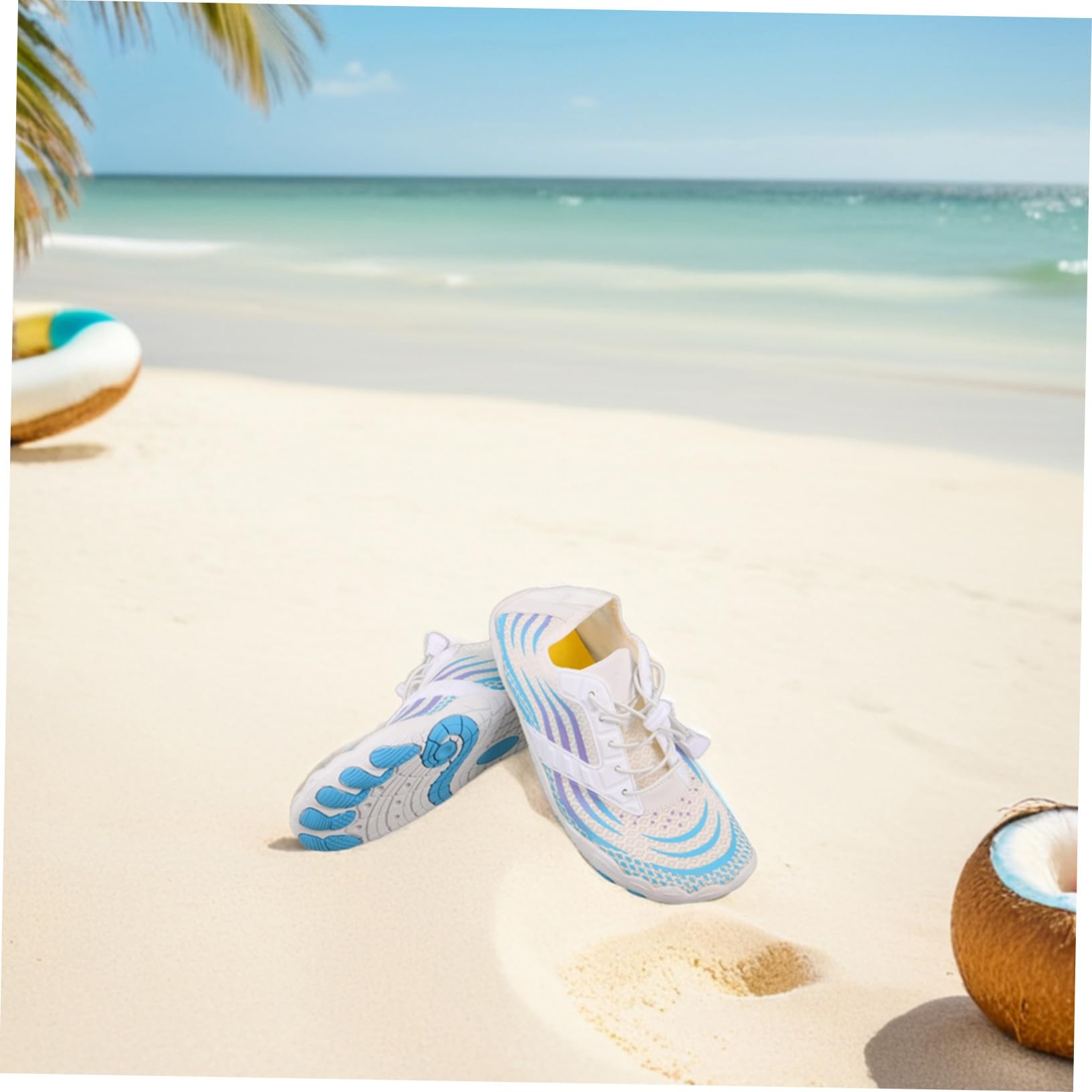 Zapatos de Agua Descalzos Unisex Talla 40, Secado Rápido y Antideslizante | 1 Par, Goma y Mesh Cloth, 25.5cm 8.5 US 6 Uk 38.5 Bra 40 Eu, Decoracion Verano