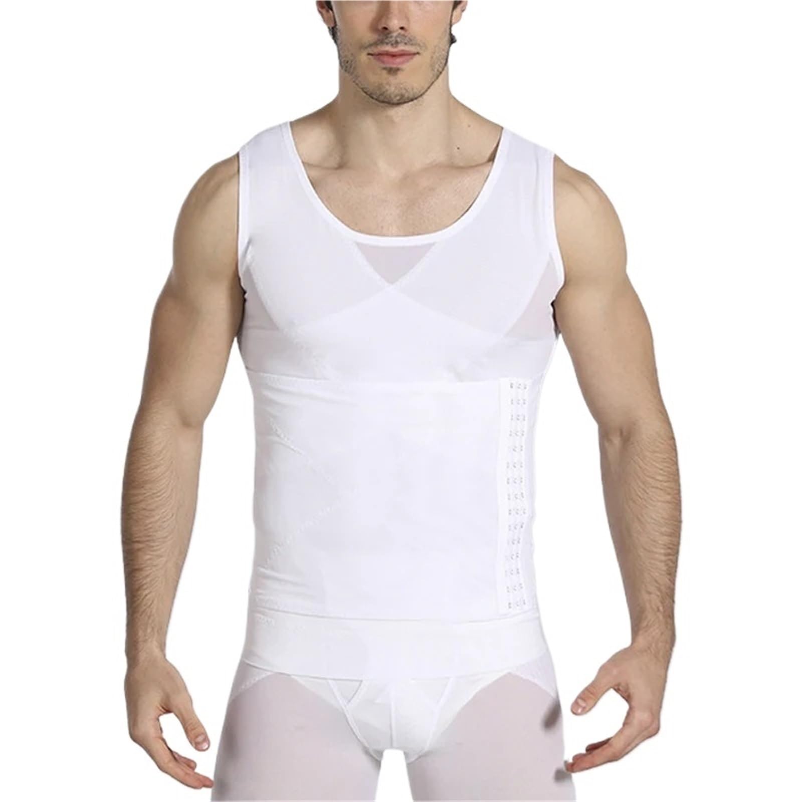Fajas Moldeadoras for Hombre, Camisetas Moldeadoras de Cintura, Mangas Cortas, Moldeadoras de Abdomen, Camiseta Moldeadora de Cintura, corsé Adelgazante de Abdomen.