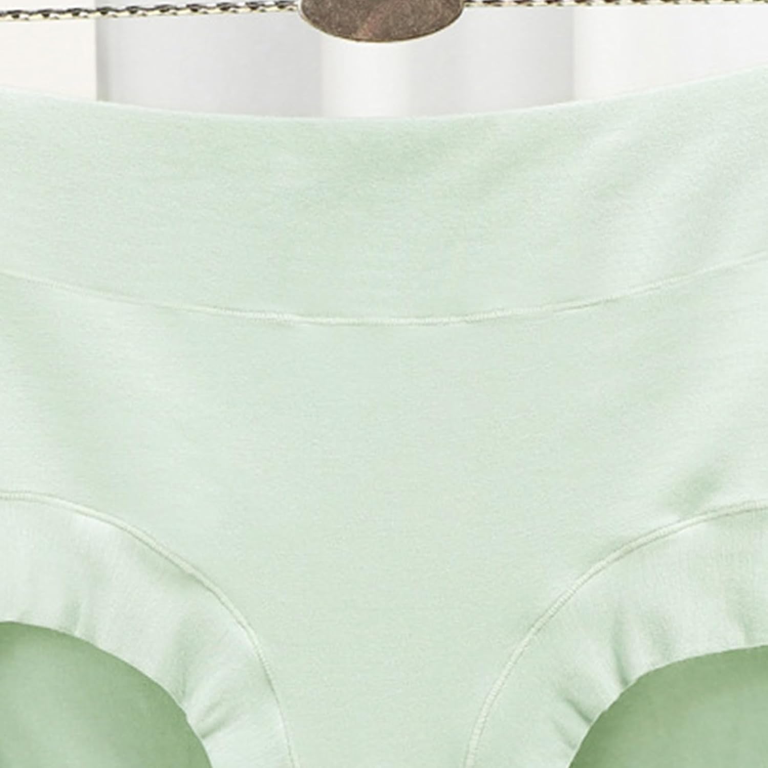 DGHM-JLMY Ladies Breathable Seamless Plus Size Underwear Elasticity Mid Waisted Panties Soft Stretch Bikini Hipster Underwear