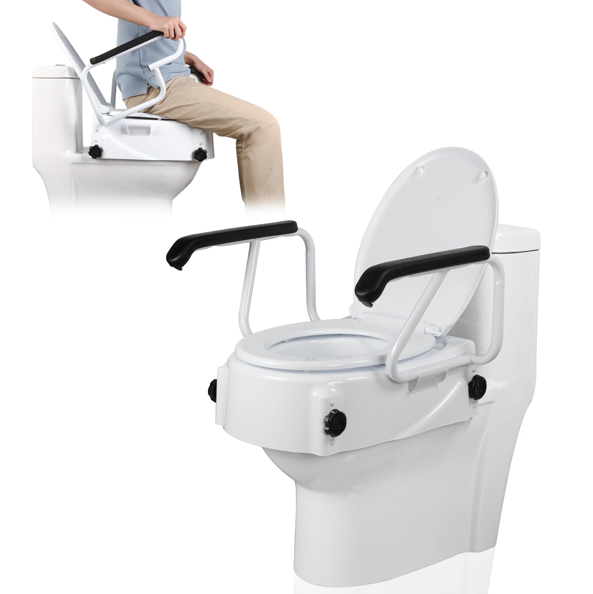 Raised Toilet Seats For Seniors Raised Toilet Seat For Domic