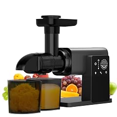 Juicer Machines Cold Press Juicer Machine with LED Smart Touch Screen 2 Speed Modes for Fruit and Vegetable