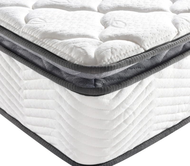 Image of Coirfit LUXURINO Pillow Top with ISPT Tech. 8 Inches Bonnell Spring Mattress, (75 x 60 inch)