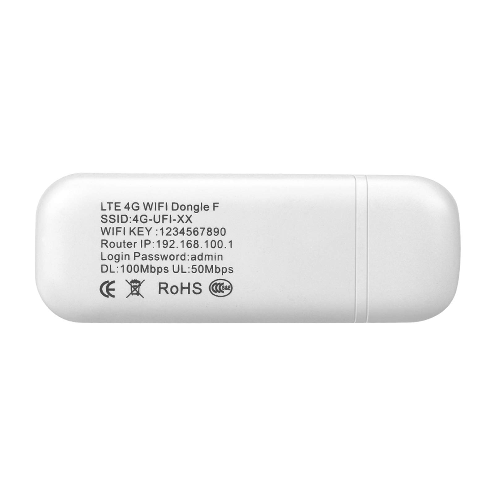 Ejoyous 4G LTE USB Stick, Internet Surfstick Sin Contrato para Laptop WLAN USB Modem Router WiFi Portátil para Viajes Hotspot con Ranura para Tarjeta SIM, hasta 150Mbps para 8 Usuarios (con WiFi)