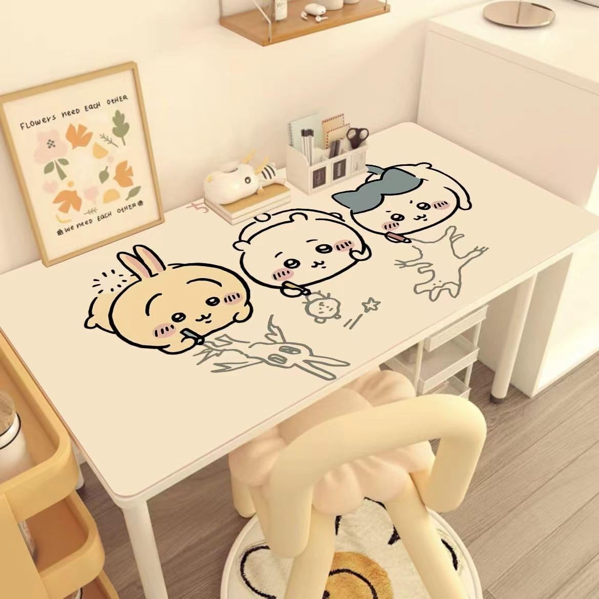 Amazon | デスクマット マウスマット ちいかわ ハチワレ うさぎ