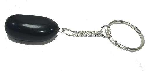 Llavero de turmalina negra con cristales curativos de jaula de cristal, Negro -