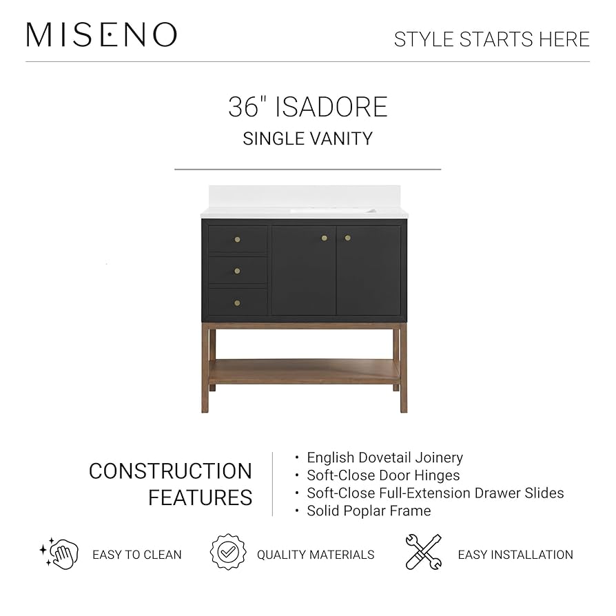 mino様36 Miseno MN254V36BW Isadore 36