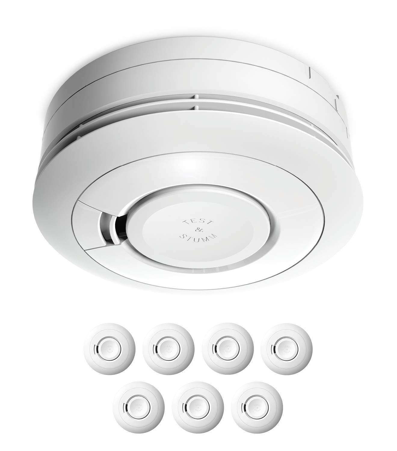 Ei Electronics Ei650 Rauchwarnmelder, Rauchmelder im 7er Set, Stand-Alone-Gerät mit Batterie für 10 Jahre, Testsieger Stiftung Warentest, weiß