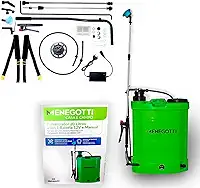 Pulverizador Costal Menegotti 2 em 1 Á Bateria 12V e Manual 20L P/Aplicação Defensivos Agrícola - 12V - Á Bateria