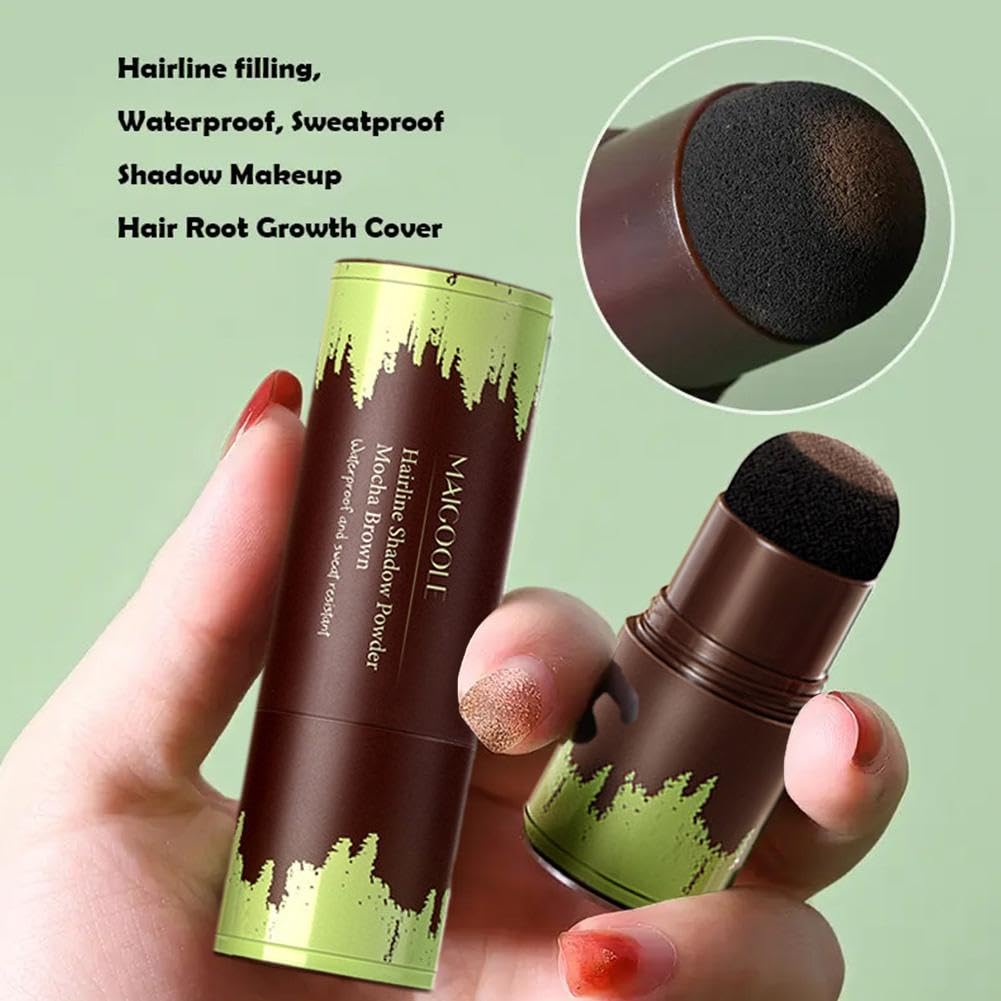 Hairline Contouring Powder, Hair Line Shadow Stick Powder, Waterproof Hair Edge Powder, Hairline Filling Powder for Women, Hair Color Powder Root Touch Ups