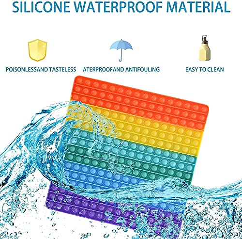 JIALTO-Pop-it-Fidget-Toy-Big-pop-Jumbo-pop-it-Fidget-Toy-popit-Game-Rainbow-pop-it-Big-Size-pop-it-Large-pop-Big-pop-it-Giant-pop-it-pop-it-Large-Size-Big-pop-it-Game-Board-Big-Square