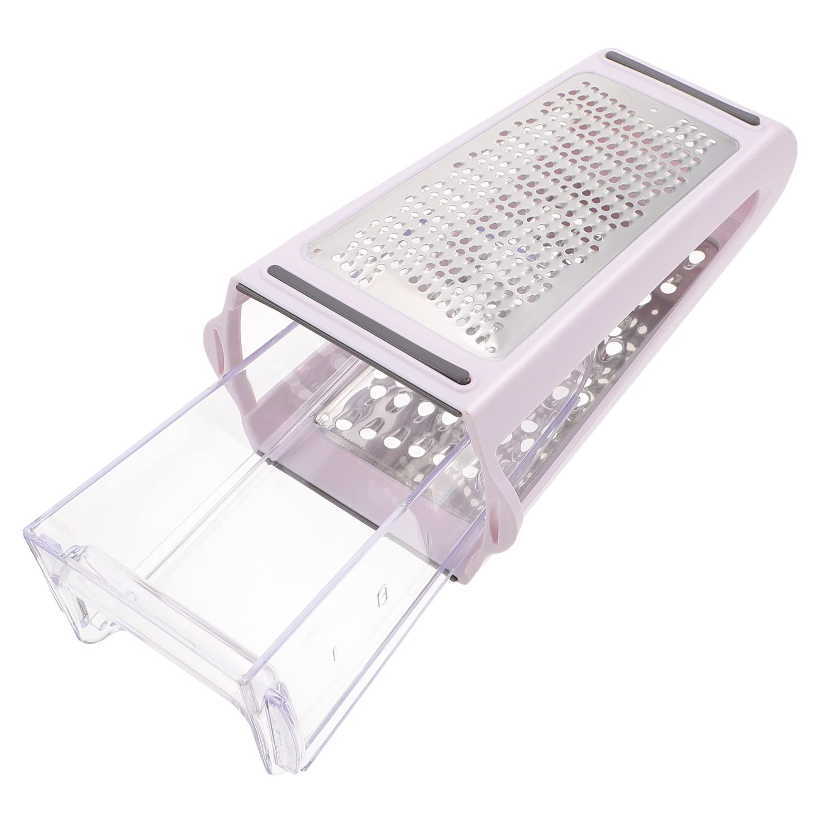 COLLBATH Stainless Steel Grater for Vegetables 2-sided Slicer Potato Carrot Cucumber Quick Easy Cleaning