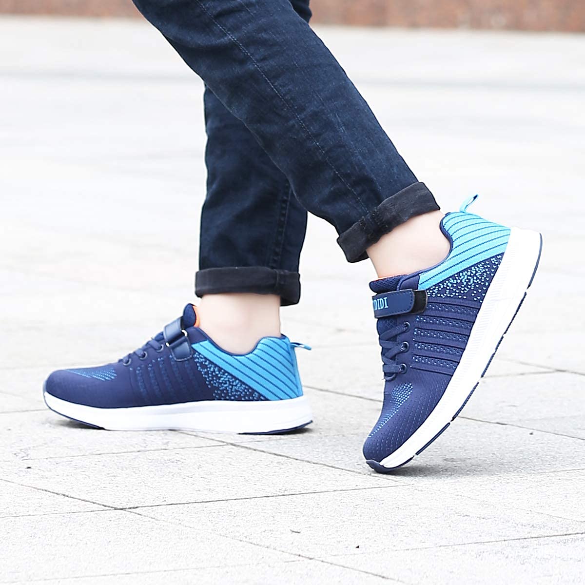 Mitudidi Zapatillas deportivas unisex para niños, ligeras, transpirables, para correr, para niños y niñas, 26-37