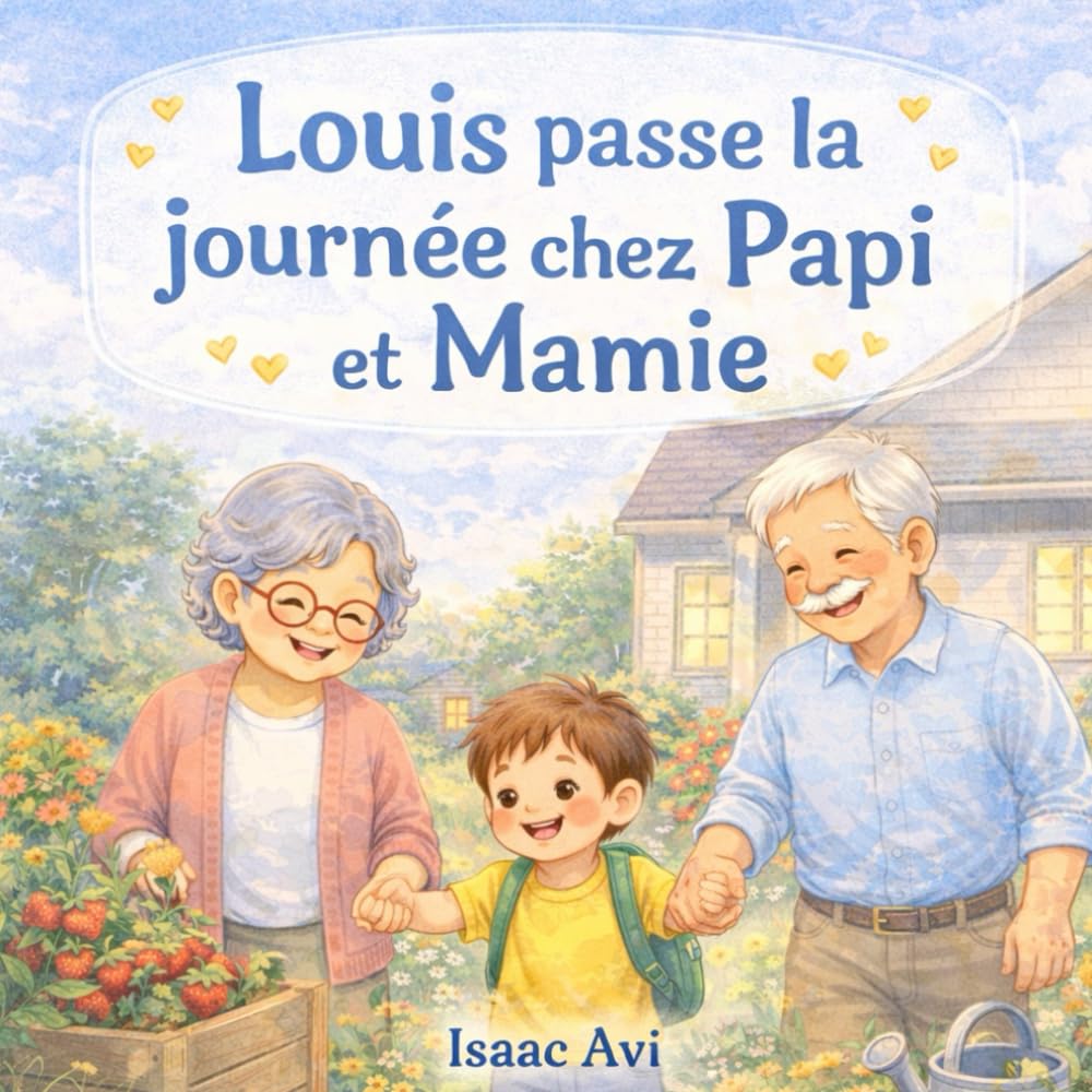 Louis passe la journée chez Papi et Mamie