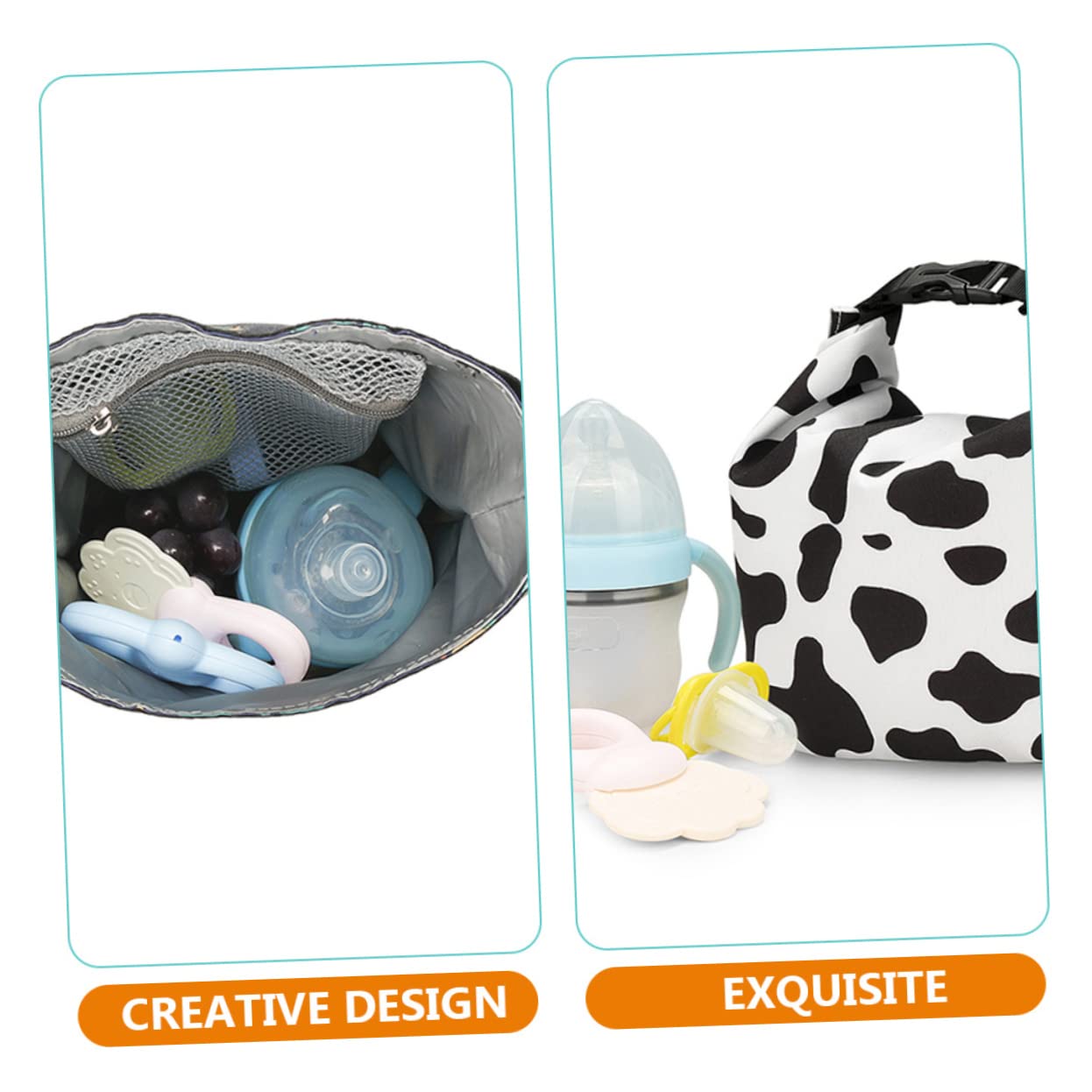 BESTonZON 5pezzi Portatile Per Bottiglie Latte Isolato Per Alimentazione e Facile Per Uscite Compatibile Bottiglie Standard