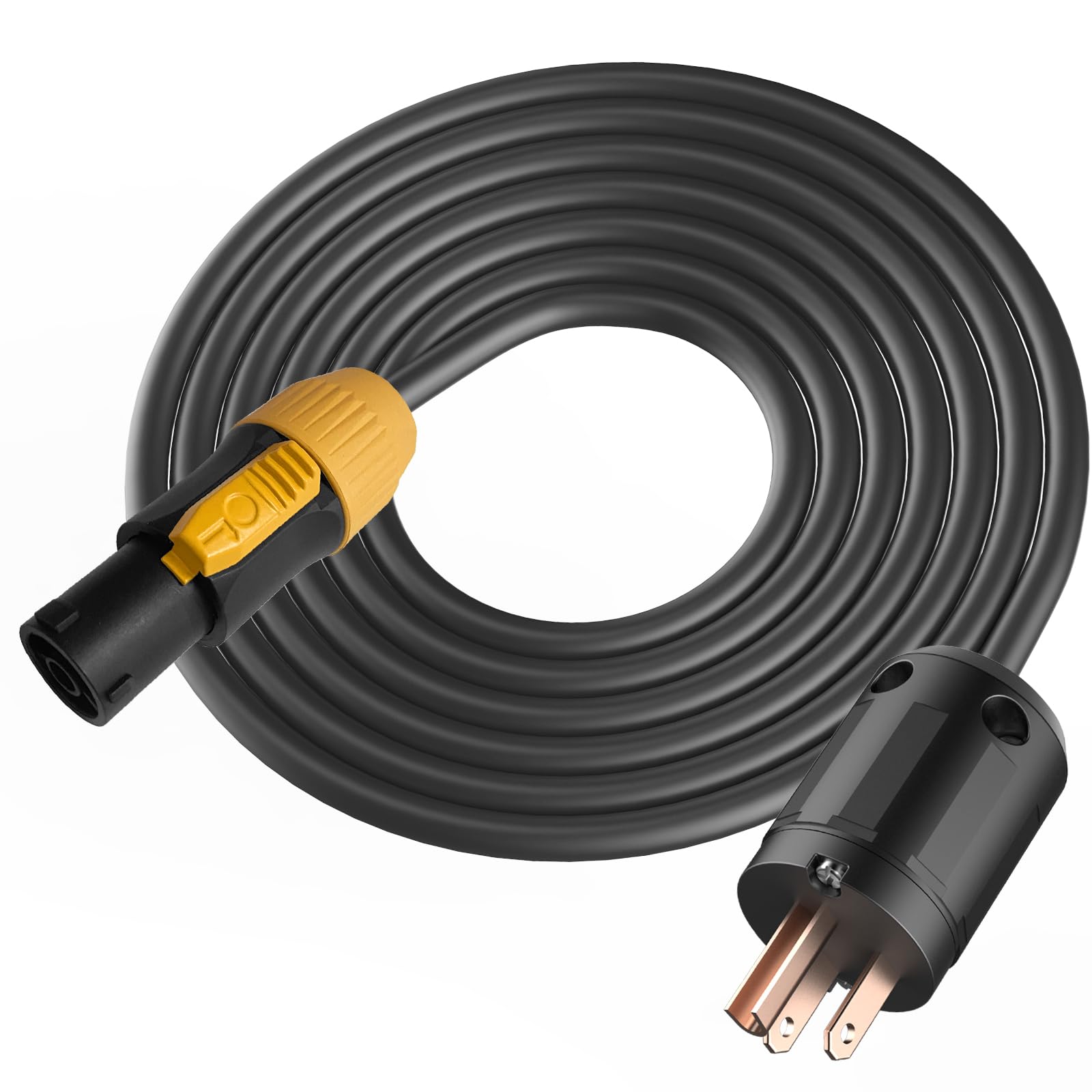 SYBECHATF IP65 Profeesional Hand-Built 12 AWG Male NEMA5-15P to SAC3FX PowerCON True Cable（6 Feet）