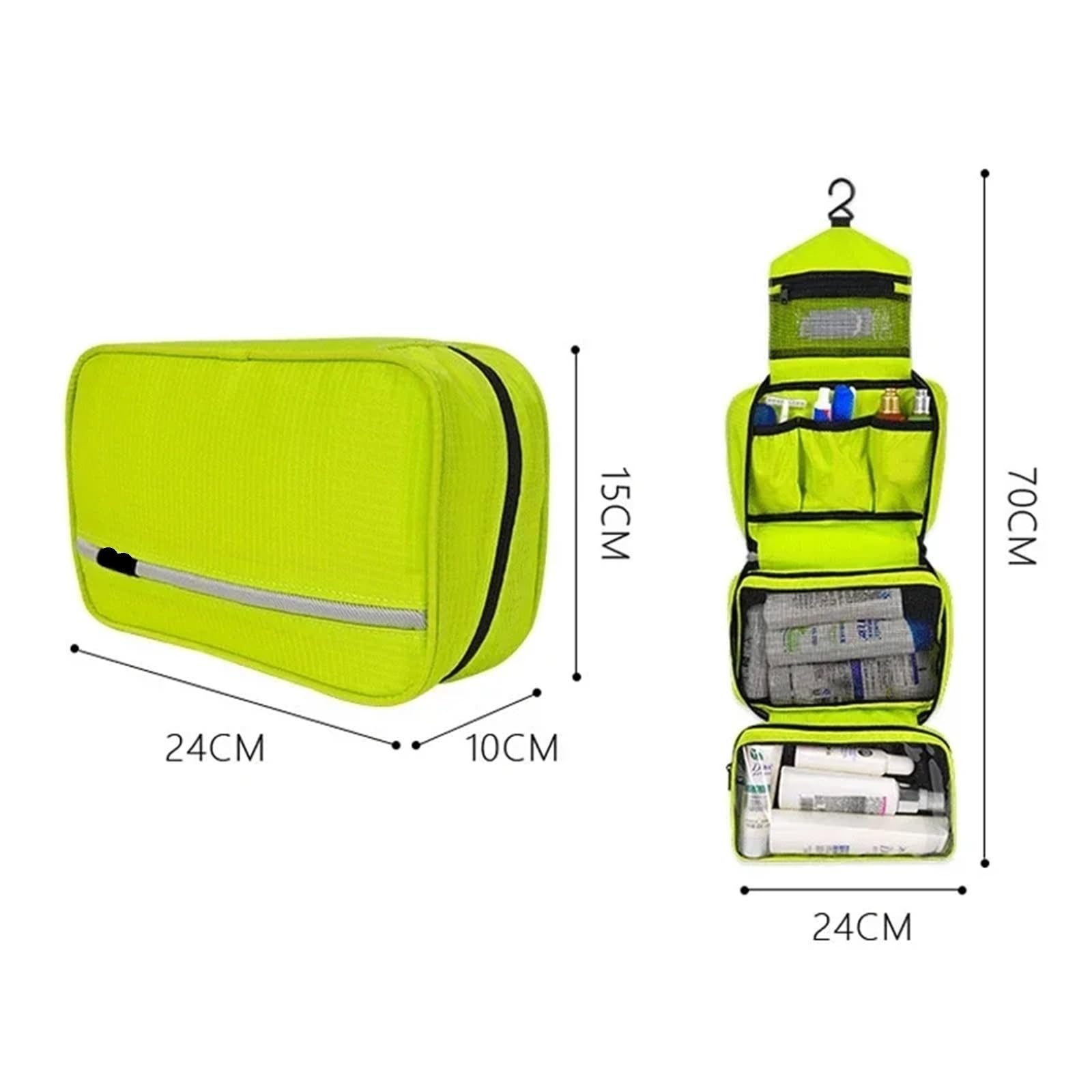 Kosmetyczka, Wisząca męska kosmetyczka Duże wodoodporne kosmetyczki Organizator(Color4)