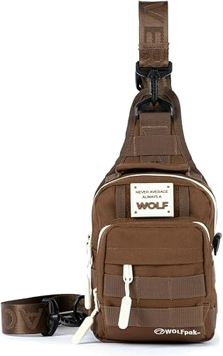 Miniatura 85 de WOLFpak Mini mochila táctica 4L (verde OD) mochila cruzada compacta para gimnasio, viajes y EDC | Bolsa de hombro táctica con múltiples bolsillos -