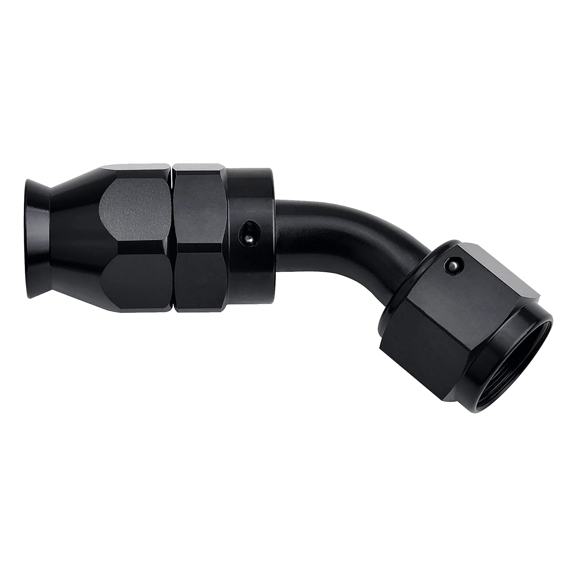 EVIL ENERGY 4AN PTFE Hose End Fitting 45 Degree Black for PTFE Hose Only
