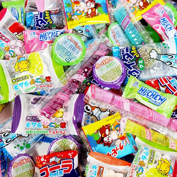 Amazon.co.jp: 【8種・計80コ】小さな駄菓子（グミ・ラムネ・ゼリー