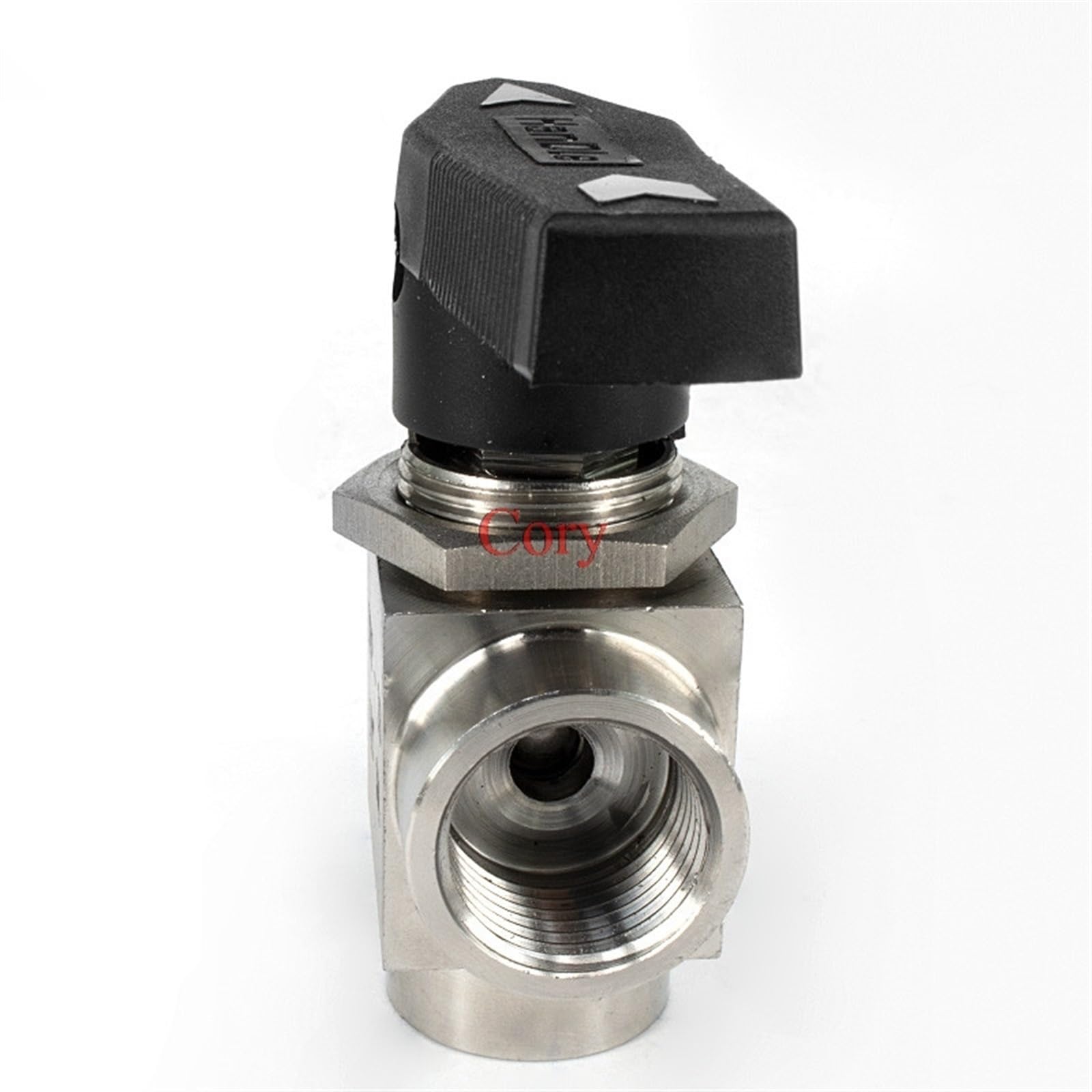 Válvula de Bola de Tres vías, Rosca Hembra G1/8", G1/4", G3/8", G1/2", G3/4", BSP, Acero Inoxidable 304, Alta presión y Temperatura.(0.25 Inch)
