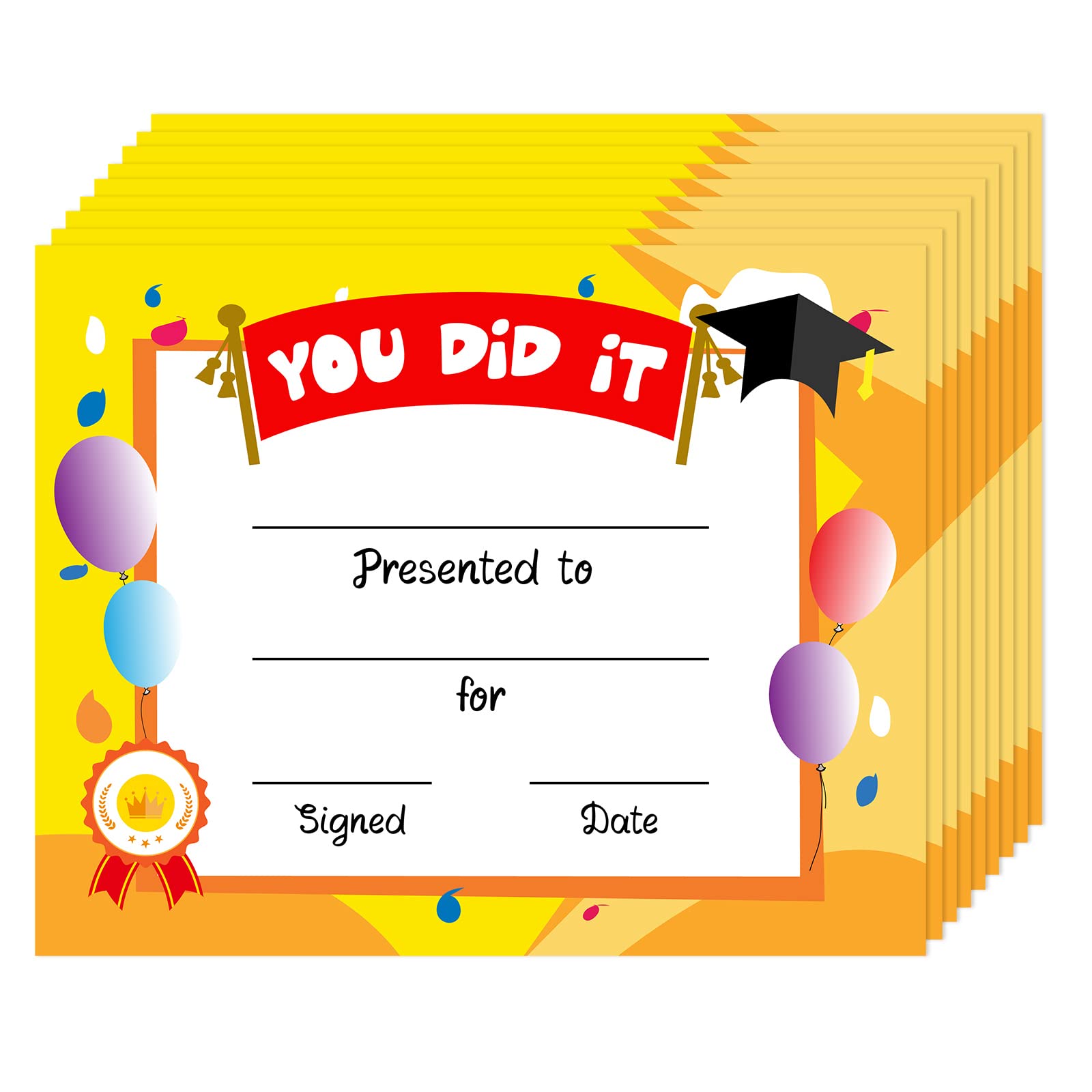 Buy FLYAB You Did It Award Certificates for Kids 30PCS Kindergarten Certificate Preschool