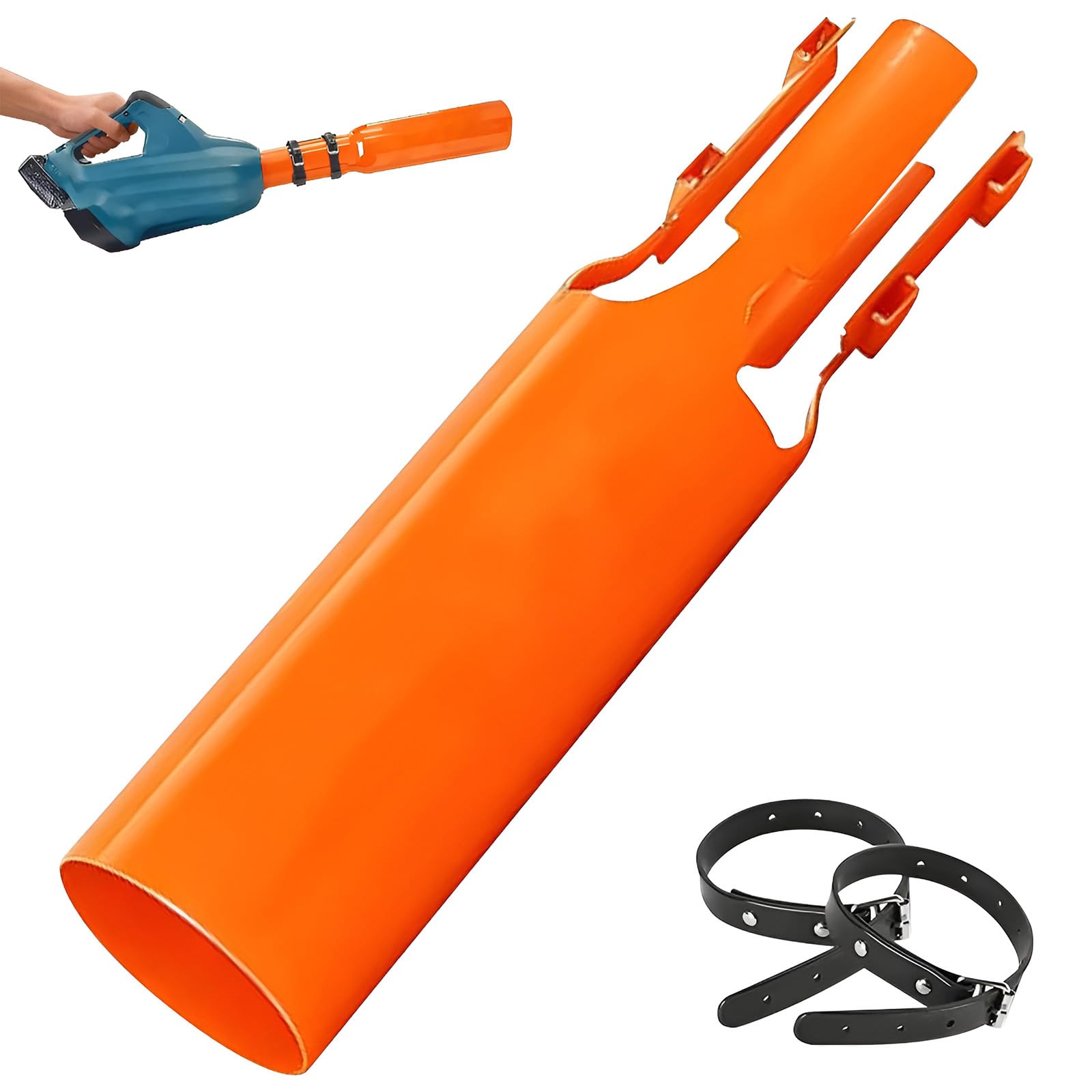 Amplificateur de flux d'air pour souffleur de feuilles jaune avec buse turbo puissante