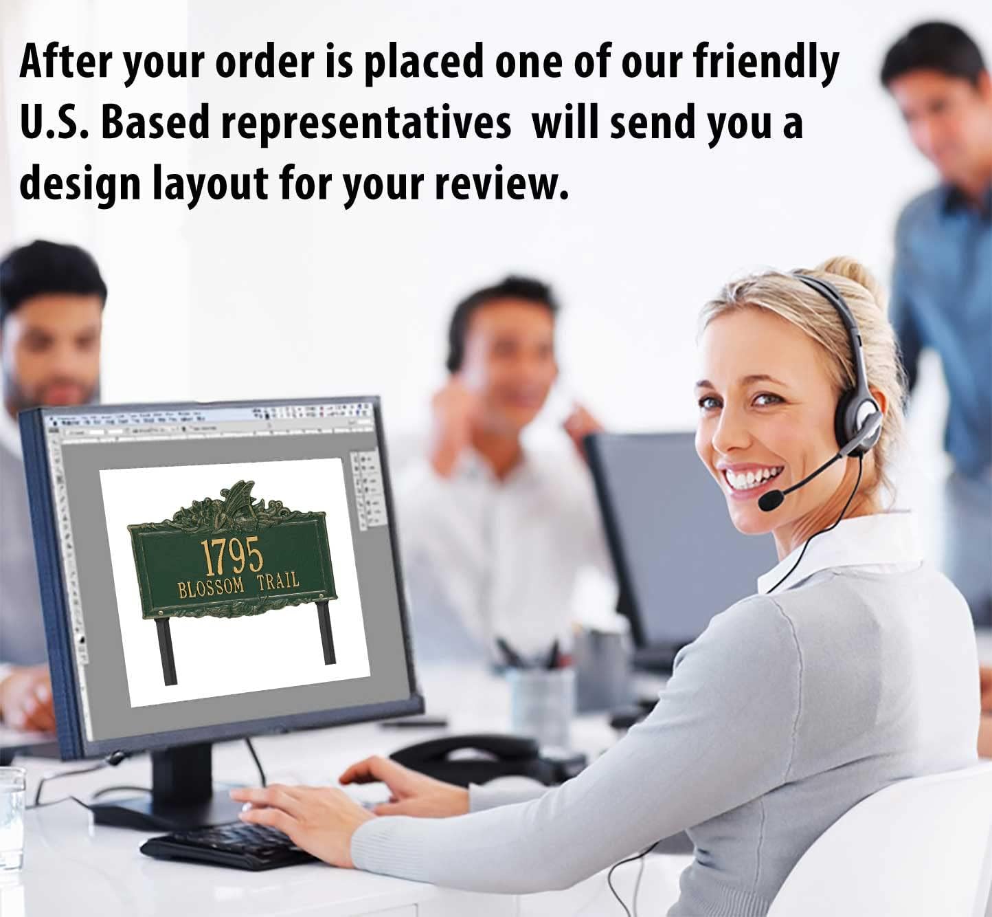 Whitehall™ Personalized Cast Metal Yard Plaque - Personalized Fairy Garden Lawn sign. Made in the USA.