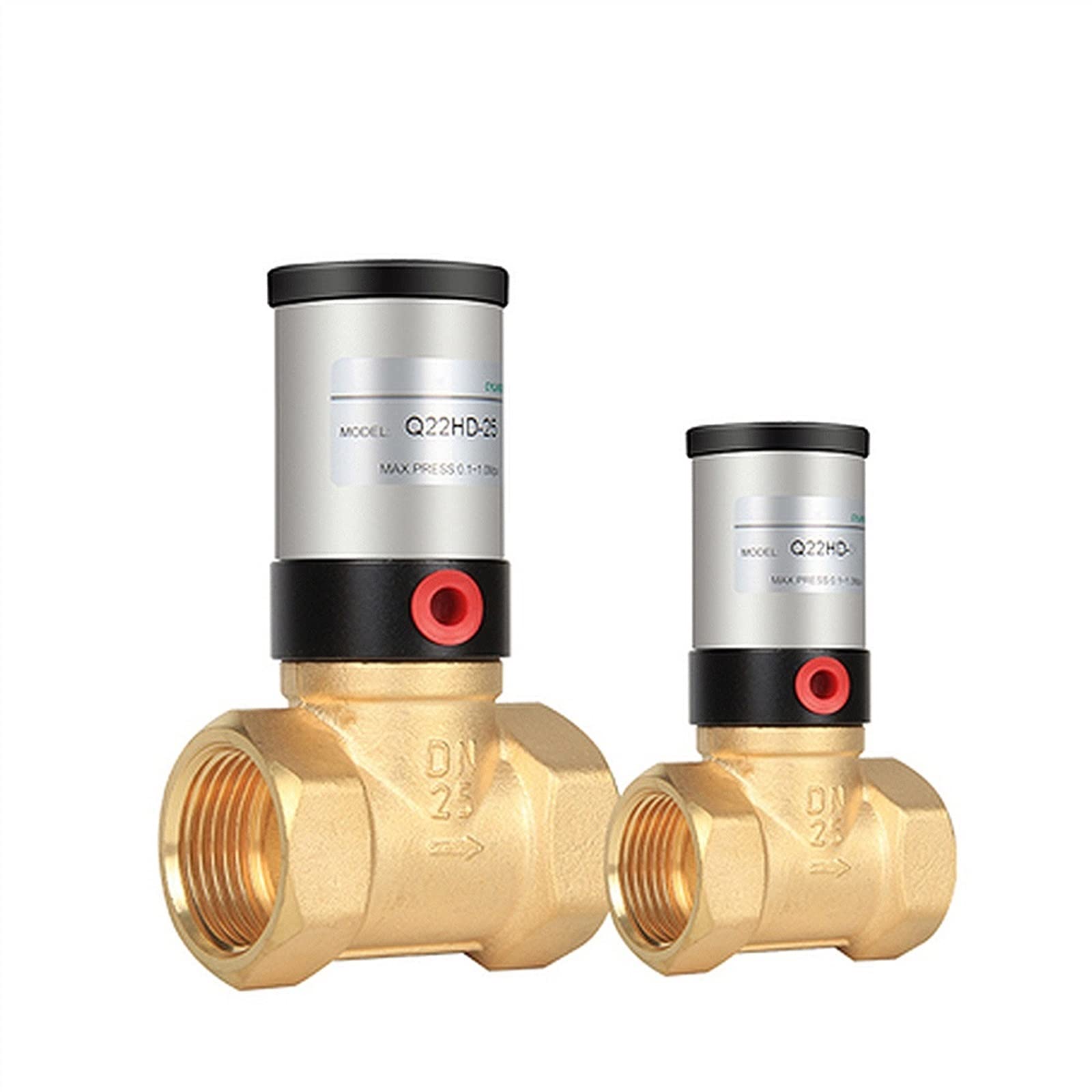 DN50 N/CN/O Q22HD-15/25/32/40/50 mosiężny zawór pneumatyczny sterowania powietrzem 1 szt. (PTFE,Q22HD-15 NO)