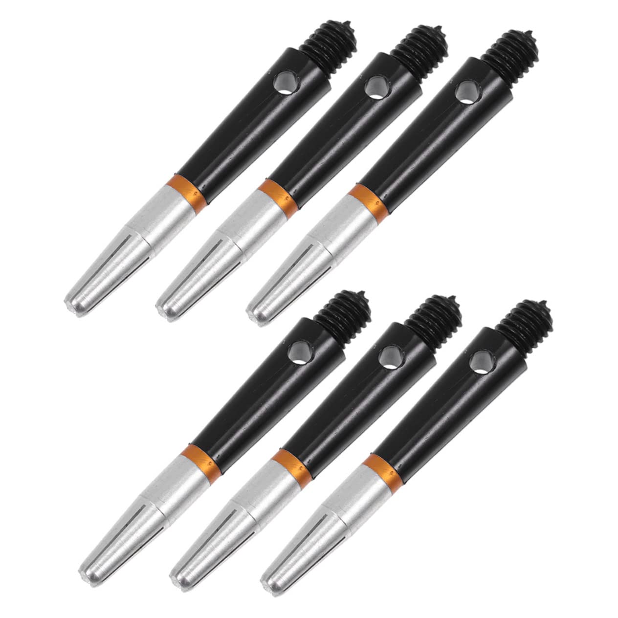Garneck 6pcs Professional Shafts Aluminum Stems Standard Threading for Easy Tip Installation
