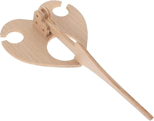 Anneome 1 bandeja única para tablero de madera soporte para botella para el hogar diseño plegable playa picnic exterior corazón estante de vidrio