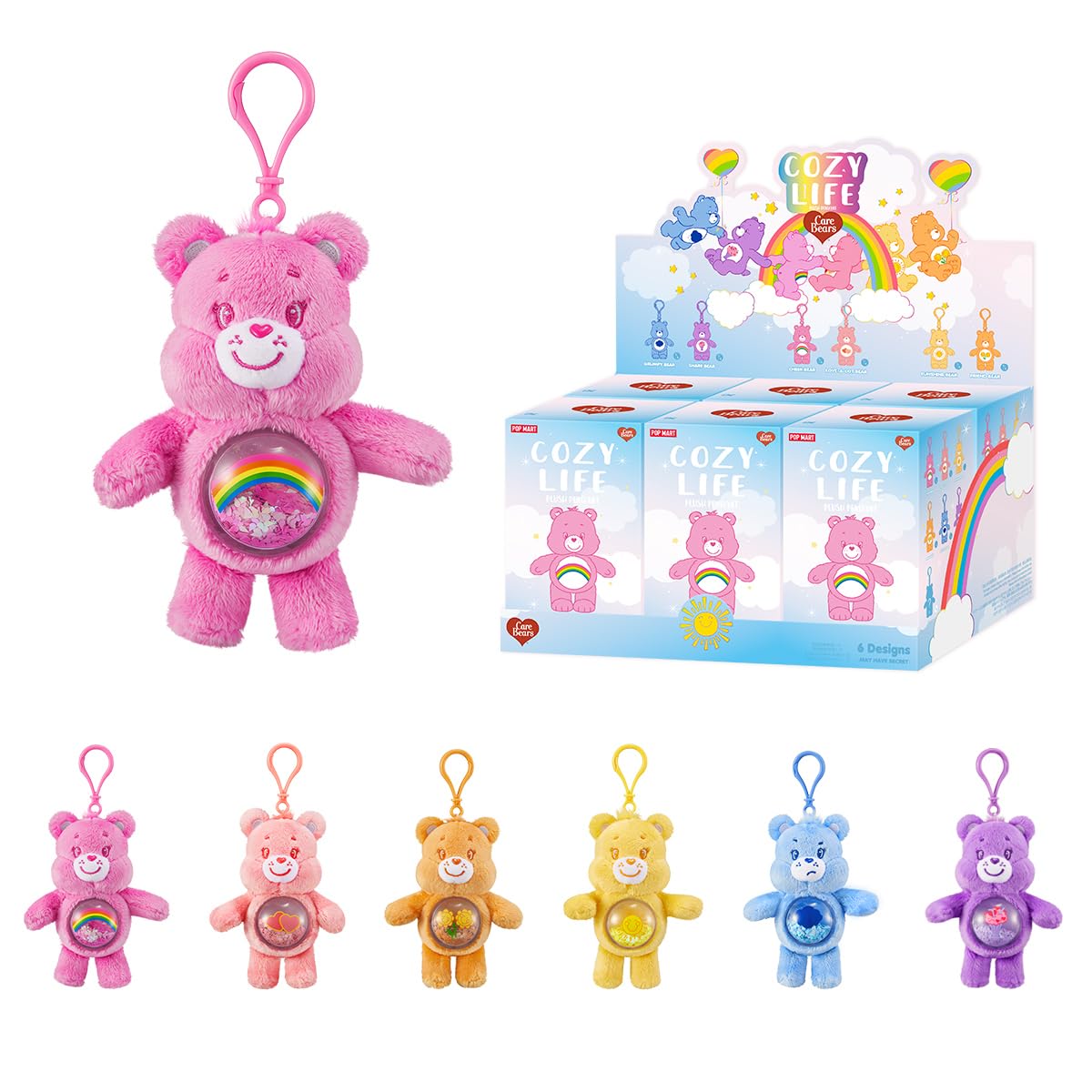 POP MART Care Bears Cozy Life Series Quicksand Plush Pendant