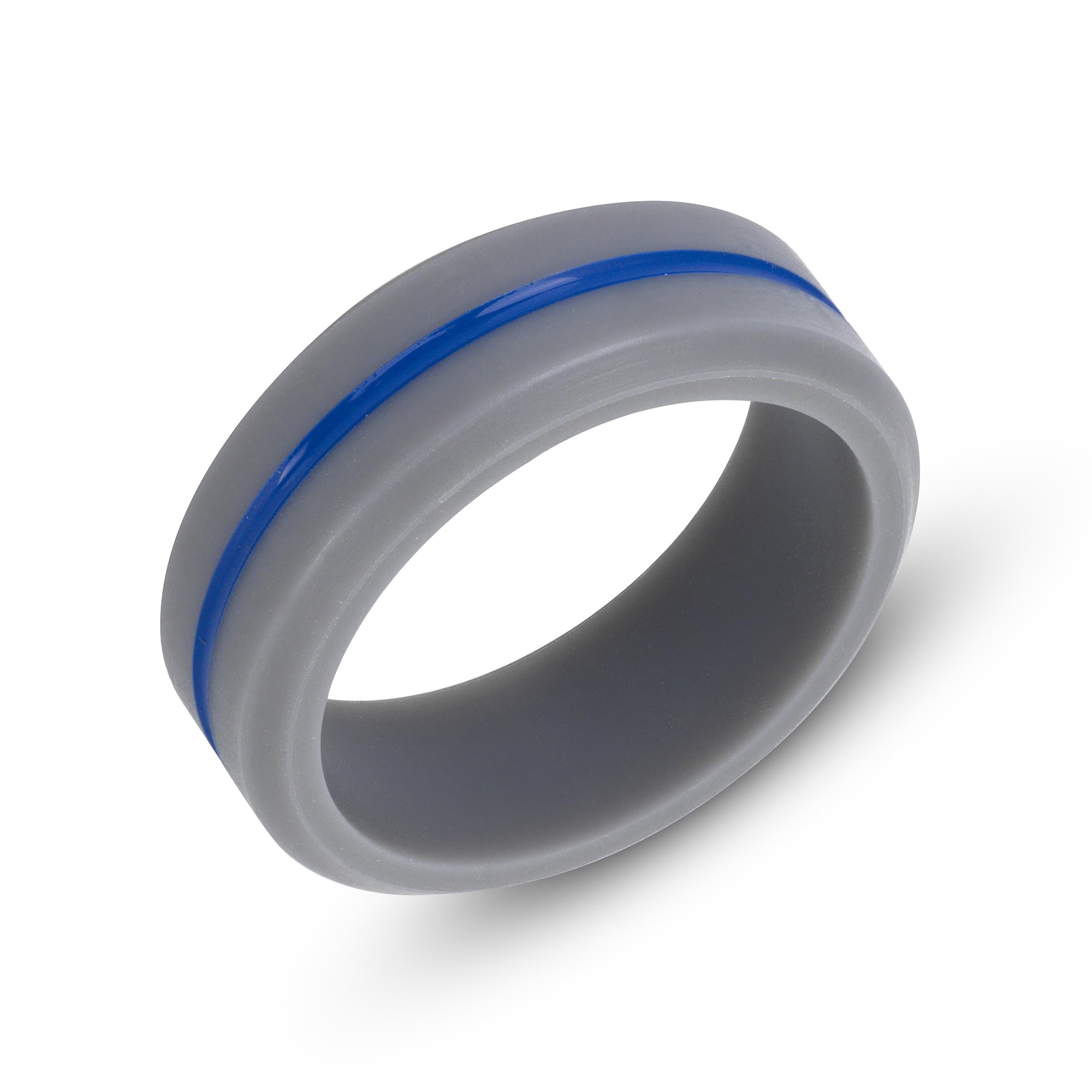 DYNOFIT Premium Silicone Rings for Men - 4 Pack | Tough, Rigid & Dhurable Mens Wedding Band | Sleek & Stylish Silicone Wedding Band Men | Amazing for Active Lifestyles (8)