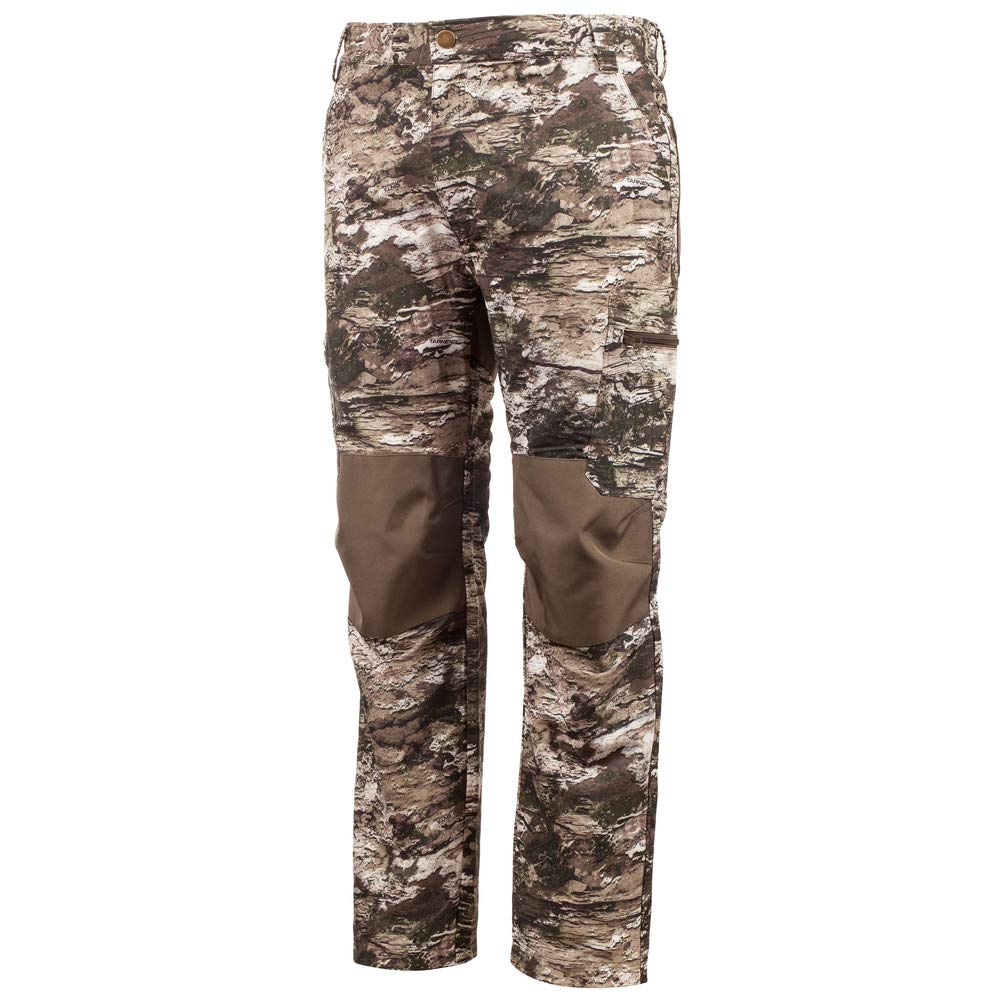 Huntworth Men's Durham Lightweight Hunting Pants – Tarnen Camo, Large – 4-Way Stretch Material, Reinforced Knees, Abrasion Resistant