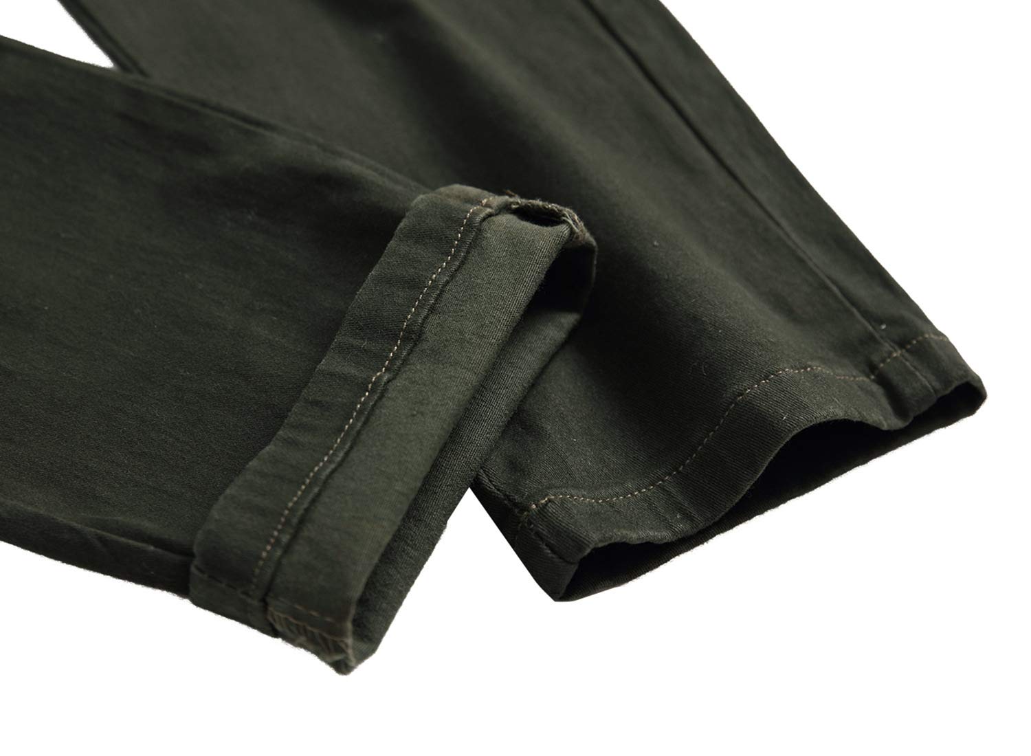 HWYBHT Jeans Skinny Uomo Biker Runway Jeans Ginocchio Cerniera Distressed Moto Cargo Denim Pantaloni